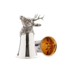 Bester Verkauf ???? Schleissner Tierkopfbecher Rehbock H 12 Cm Sterling Silber ✨