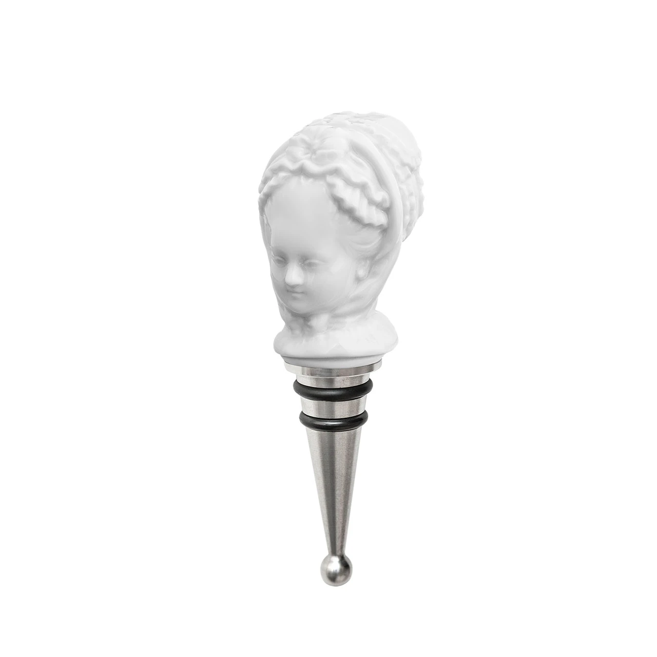 Großhandel ???? Meissen Flaschenverschluss Dame Mit Rüschenhaube 11,5 Cm ???? 1 Großhandel ???? Meissen Flaschenverschluss Dame Mit Rüschenhaube 11,5 Cm ????